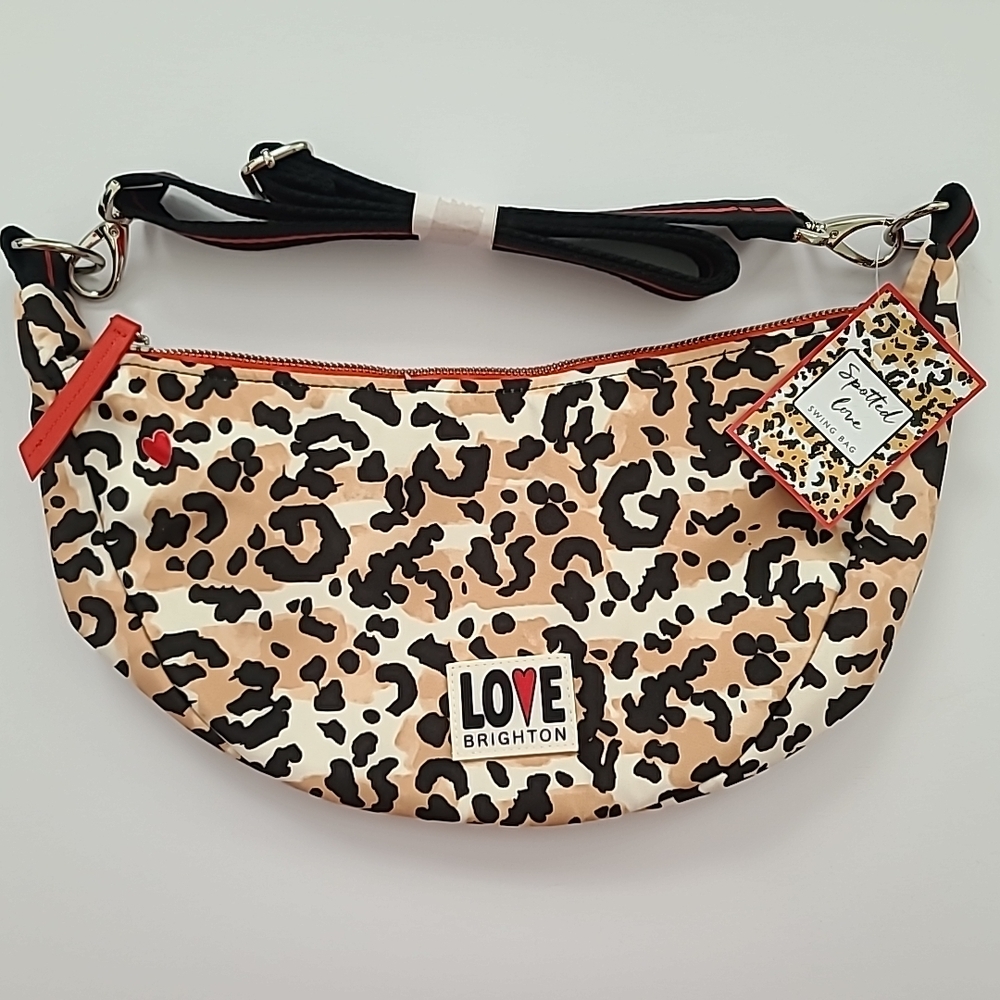 Brighton Love Leopard Print Spotted Love Swing Bag